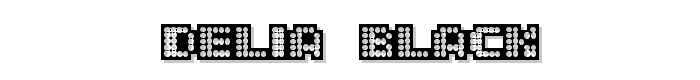 delia Black font